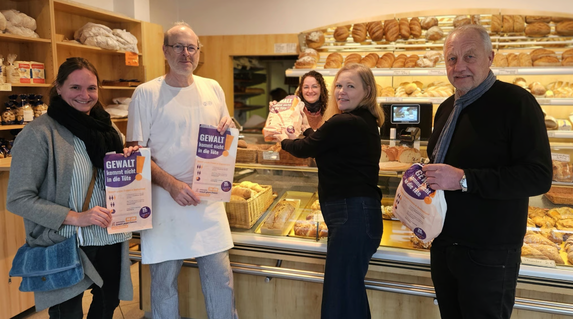 Artikel zur Aktion "Gewalt kommt nicht in die Tüte"